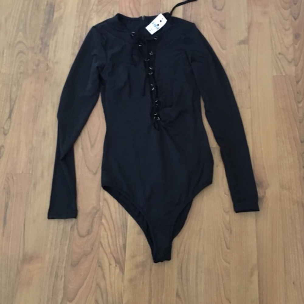 Lf lace up bodysuit